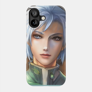 White Hair Anime Boy Phone Case
