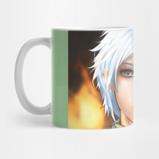 White Hair Anime Boy Mug