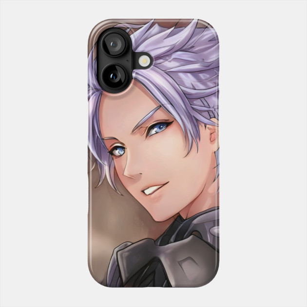 Purple Hair Anime Boy Phone Case by animegirlnft
