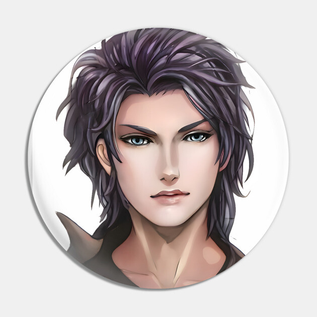 Brown Hair Anime Boy Pin by animegirlnft