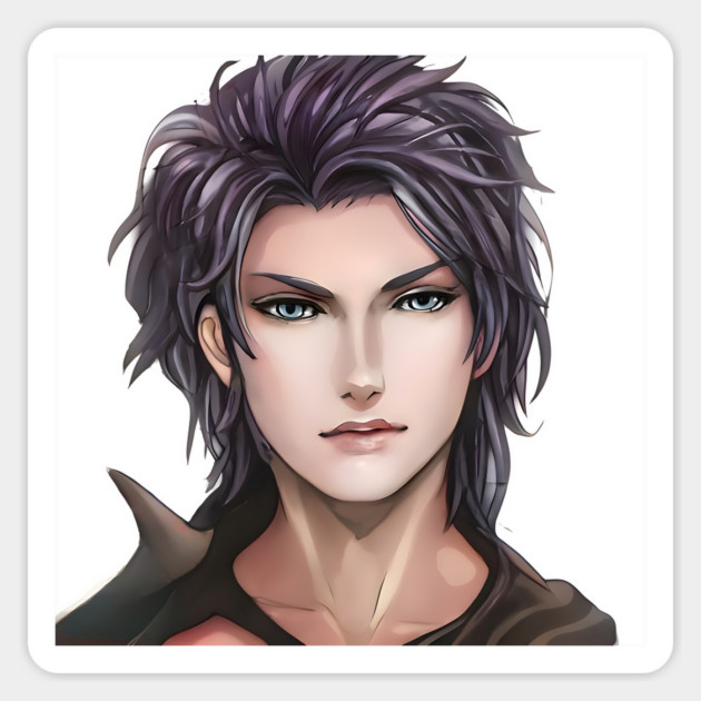 Brown Hair Anime Boy Sticker by animegirlnft