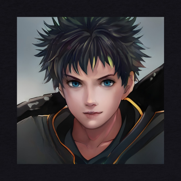 Black Hair Anime Boy by animegirlnft