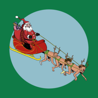 Santa Centipede T-Shirt