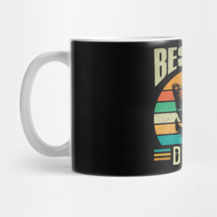 Best Cat Dad Ever Retro Mug
