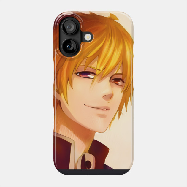 Blonde Hair Anime Boy Phone Case by animegirlnft