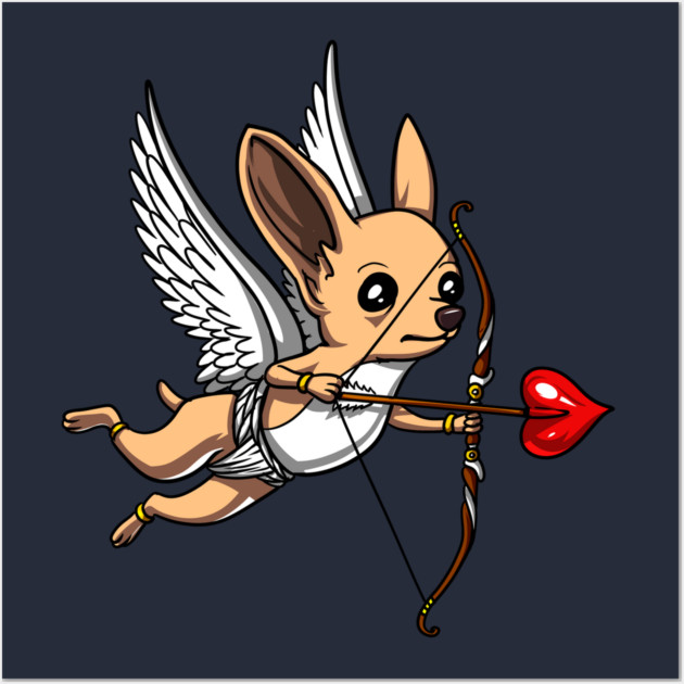 Chihuahua Dog Cupid Valentines Day Cute Pet Chihuahua Posters