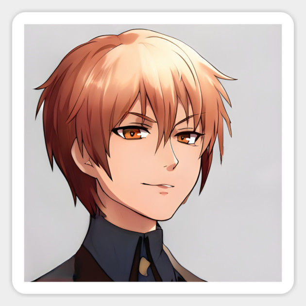 Brown Hair Anime Boy Sticker by animegirlnft