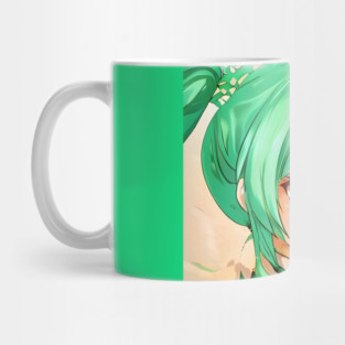 Green Hair Anime Girl Mug