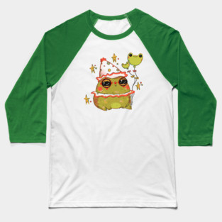 Clown Froggy Baseball T-Shirt