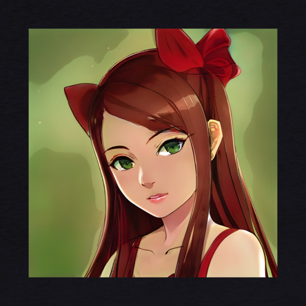 Brown Hair Anime Girl by animegirlnft