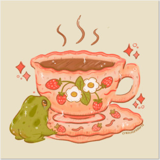 Teacup Froggy Posters and Art