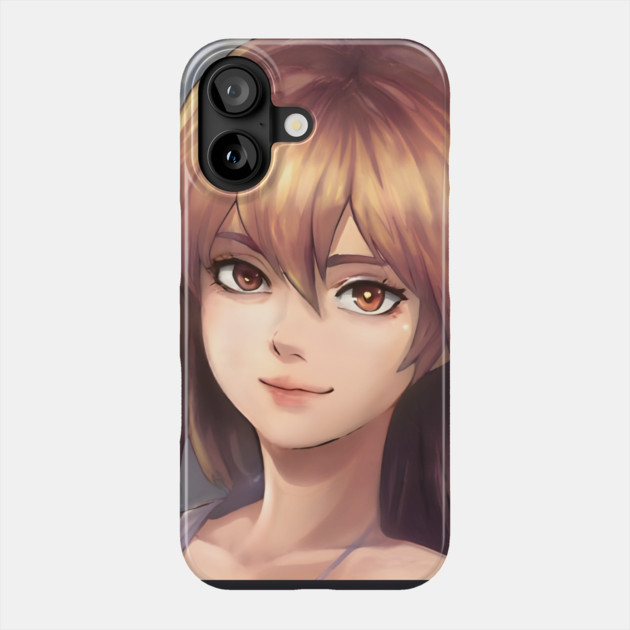 Brown Hair Anime Girl Phone Case by animegirlnft
