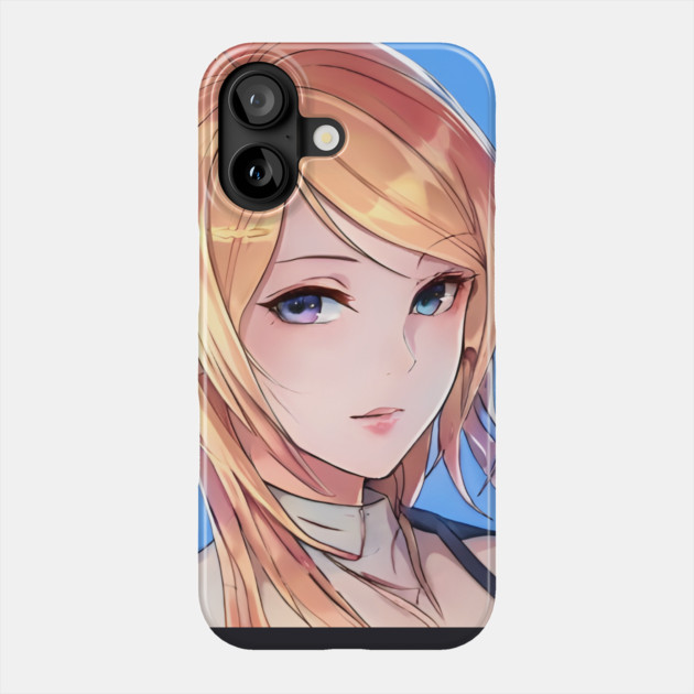Brown Hair Anime Girl Phone Case by animegirlnft