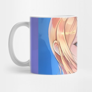 Brown Hair Anime Girl Mug