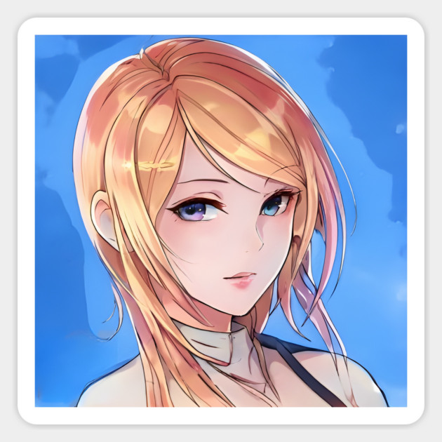 Brown Hair Anime Girl Sticker by animegirlnft