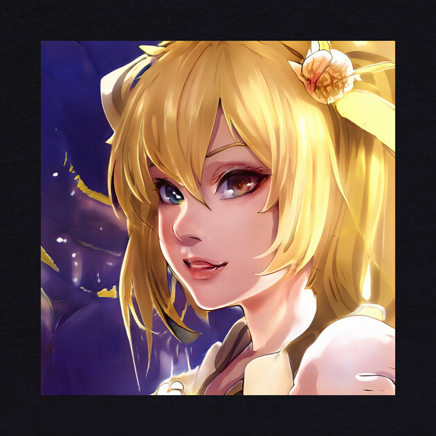 Blonde Hair Anime Girl by animegirlnft