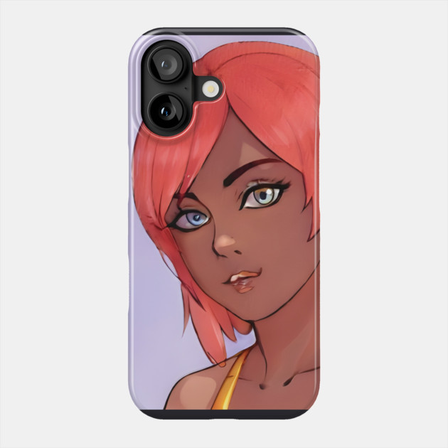 Pink Hair Anime Girl Phone Case by animegirlnft