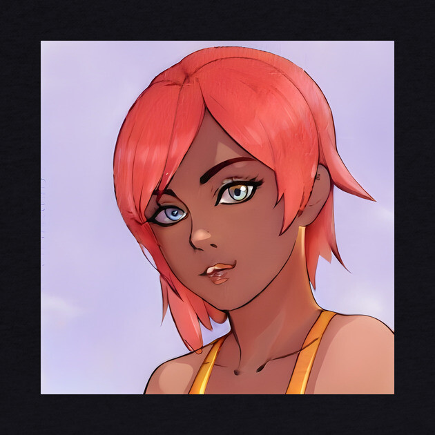 Pink Hair Anime Girl by animegirlnft