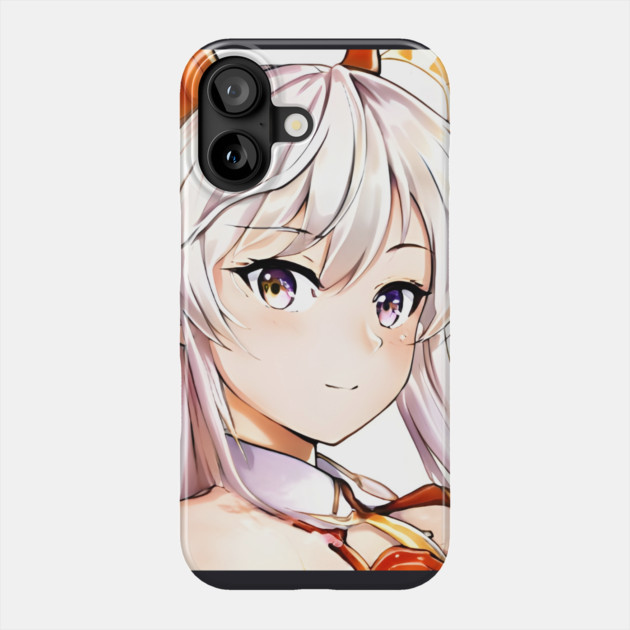 White Hair Anime Girl Phone Case by animegirlnft