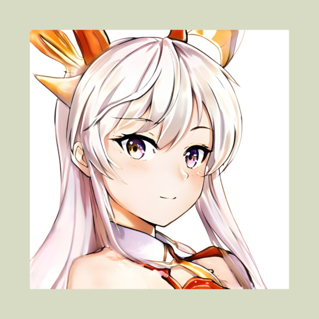 White Hair Anime Girl by animegirlnft