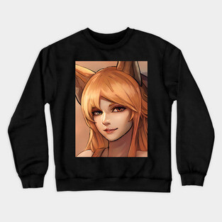 Red Hair Anime Girl Crewneck Sweatshirt