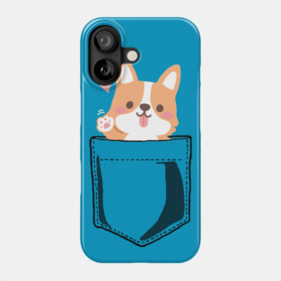 Pocket Corgi Waving Phone Case