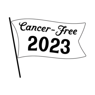 cancer-free 2023 flag (blank) T-Shirt