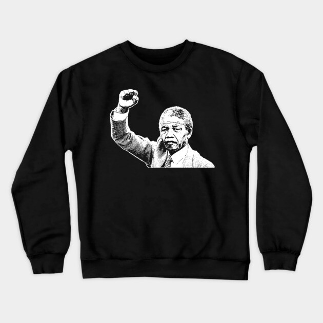 Nelson Mandela Crewneck Sweatshirt by UrbanLifeApparel