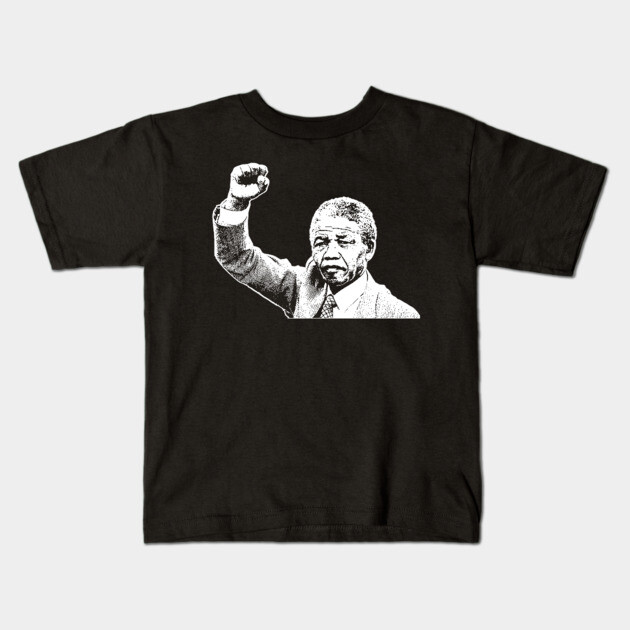 Nelson Mandela Kids T-Shirt by UrbanLifeApparel