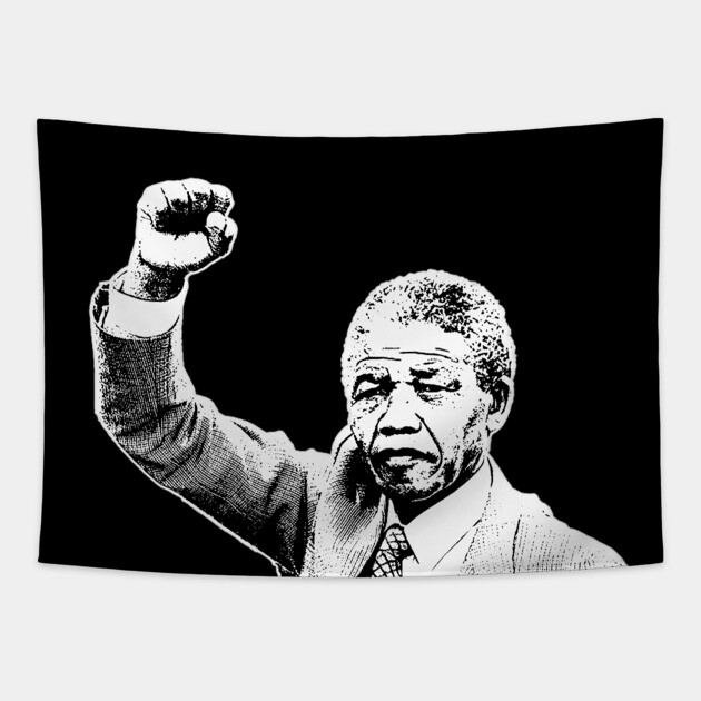 Nelson Mandela Tapestry by UrbanLifeApparel