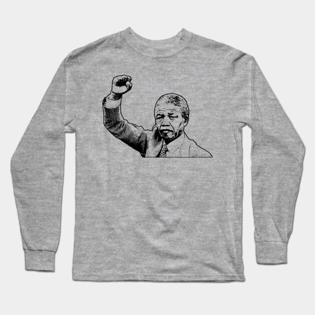 Nelson Mandela Long Sleeve T-Shirt by UrbanLifeApparel