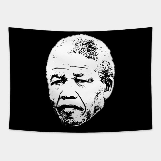 Nelson Mandela head Tapestry by UrbanLifeApparel