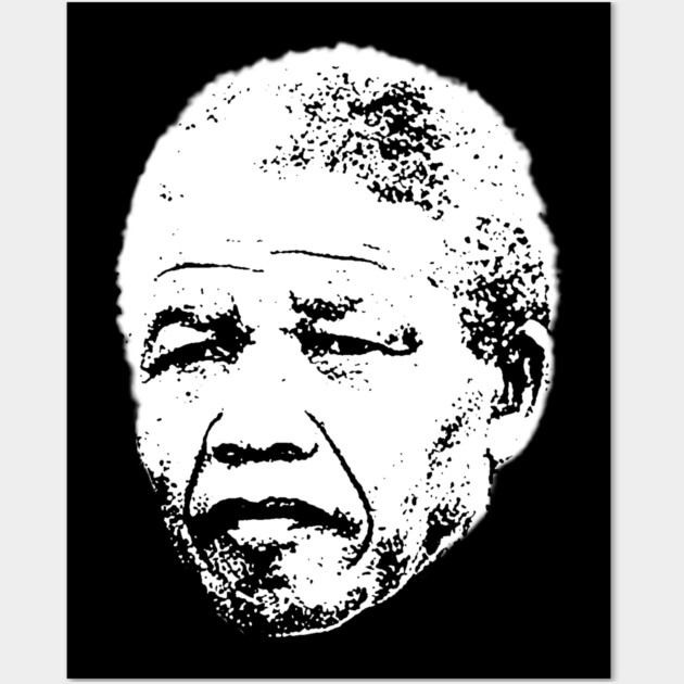 Nelson Mandela head Wall Art by UrbanLifeApparel