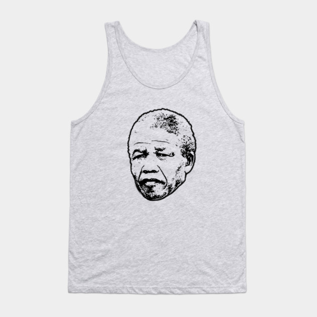 Nelson Mandela head Tank Top by UrbanLifeApparel
