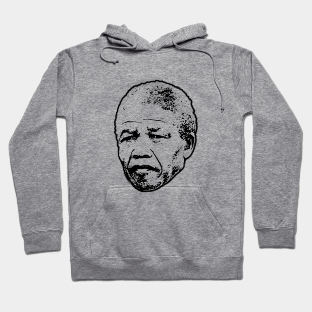 Nelson Mandela head Hoodie by UrbanLifeApparel