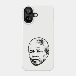 Nelson Mandela head Phone Case