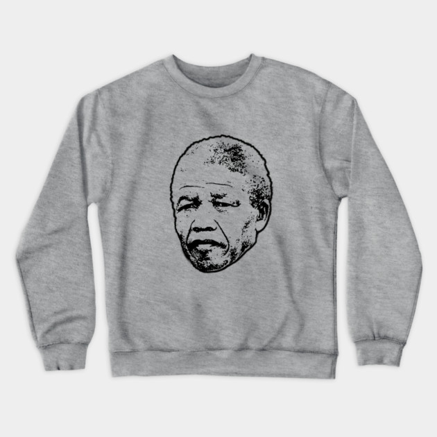 Nelson Mandela head Crewneck Sweatshirt by UrbanLifeApparel
