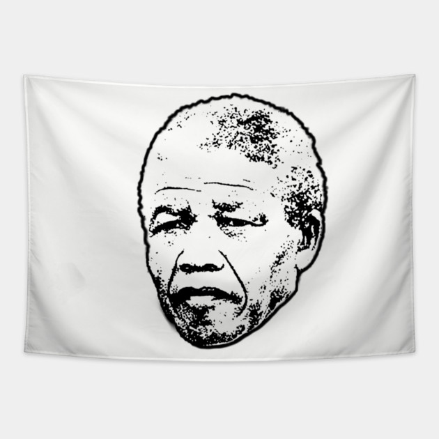 Nelson Mandela head Tapestry by UrbanLifeApparel