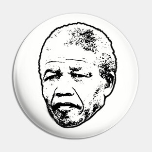 Nelson Mandela head Pin