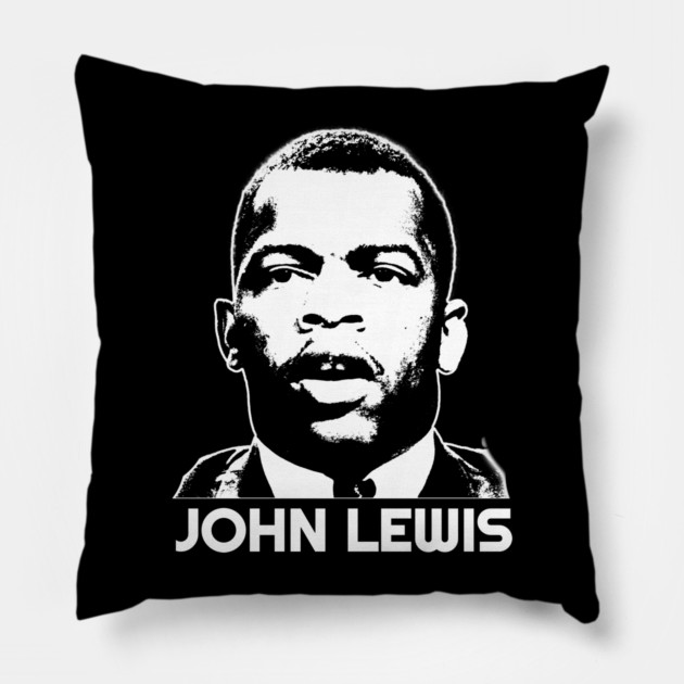 John Lewis, Black History Pillow by UrbanLifeApparel