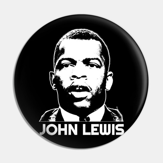 John Lewis, Black History Pin by UrbanLifeApparel