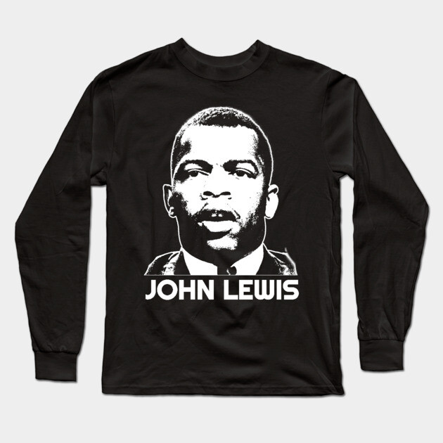 John Lewis, Black History Long Sleeve T-Shirt by UrbanLifeApparel