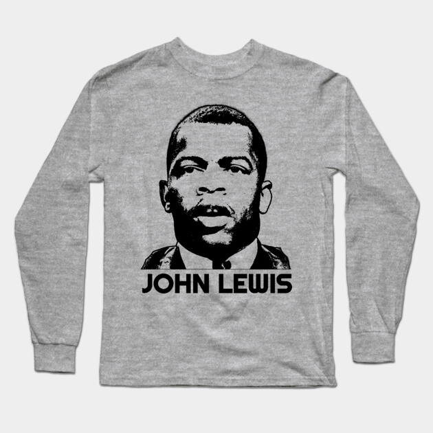 John Lewis, Black History Long Sleeve T-Shirt by UrbanLifeApparel
