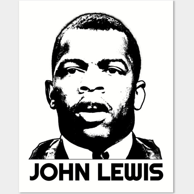 John Lewis, Black History Wall Art by UrbanLifeApparel
