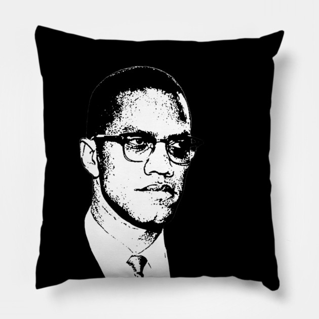 Malcolm X Pillow by UrbanLifeApparel