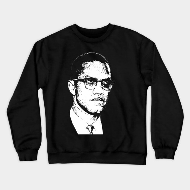 Malcolm X Crewneck Sweatshirt by UrbanLifeApparel