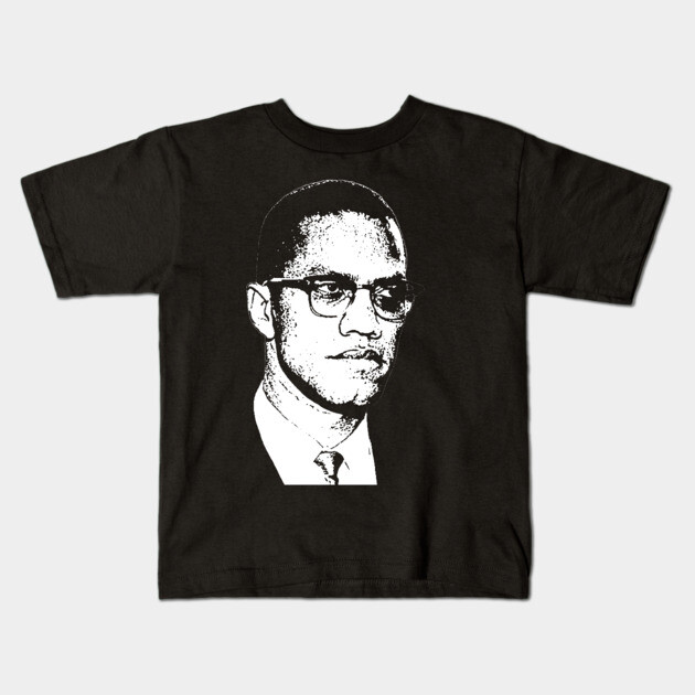 Malcolm X Kids T-Shirt by UrbanLifeApparel