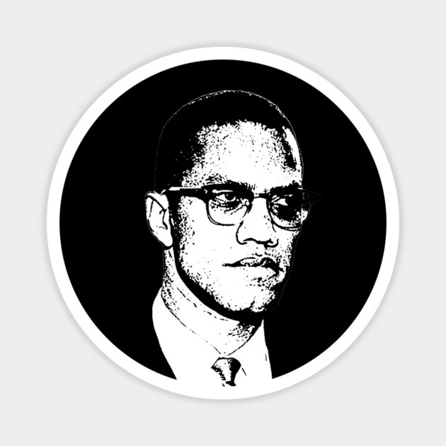 Malcolm X Magnet by UrbanLifeApparel