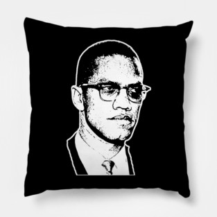 Malcolm x, Civil Rights, Black History Pillow