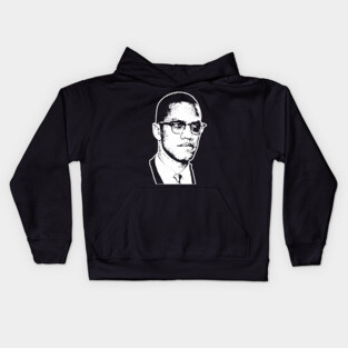 Malcolm x, Civil Rights, Black History Kids Hoodie